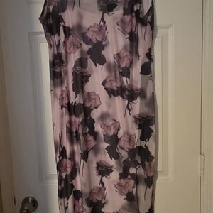Torrid Purple and Black Floral Top
